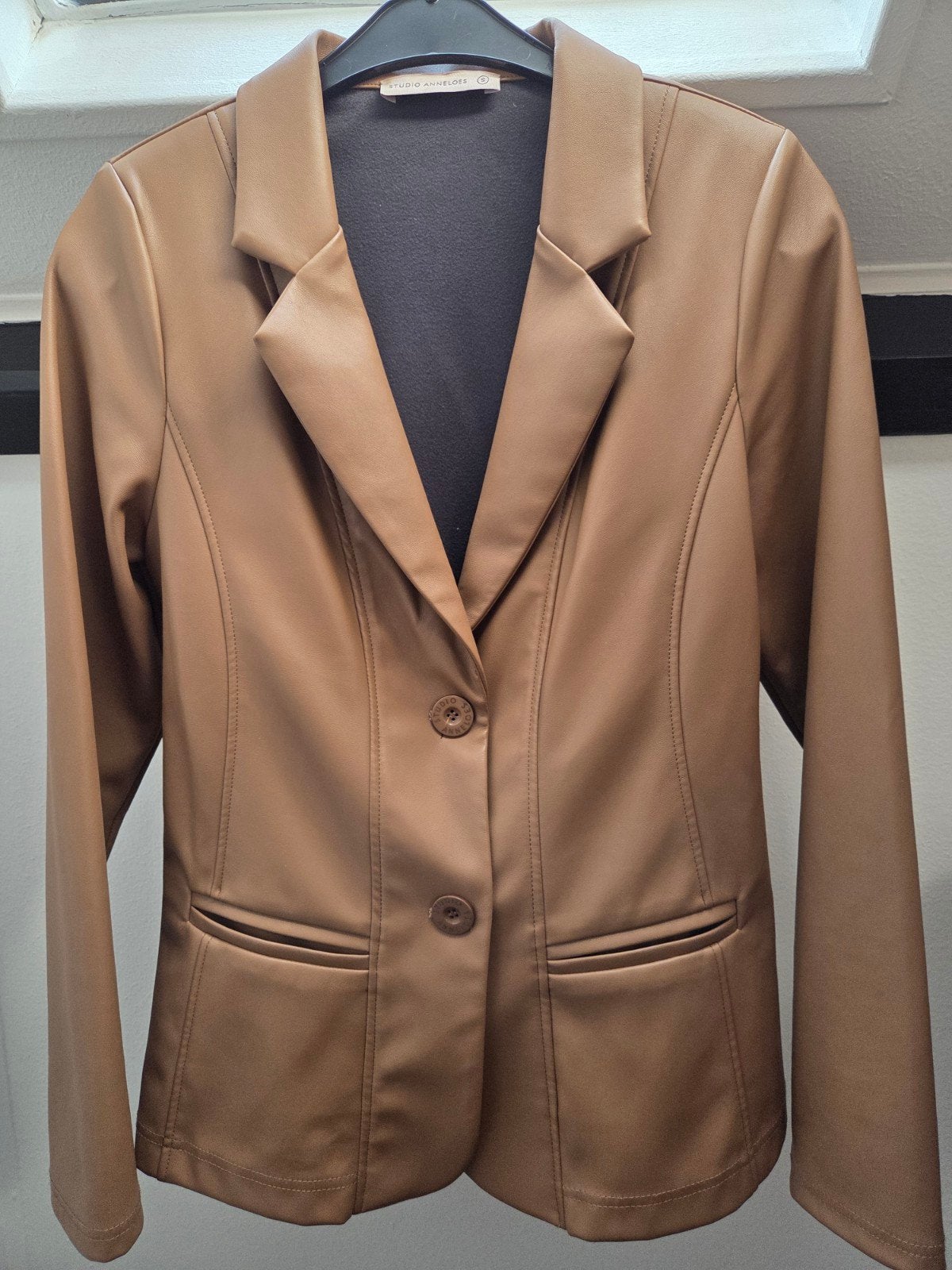 Studio Anneloes / blazer / maat S, Kleding | Dames, Jasjes, Kostuums en Pakken, Studio Anneloes, Bruin, Ophalen of Verzenden, Zo goed als nieuw