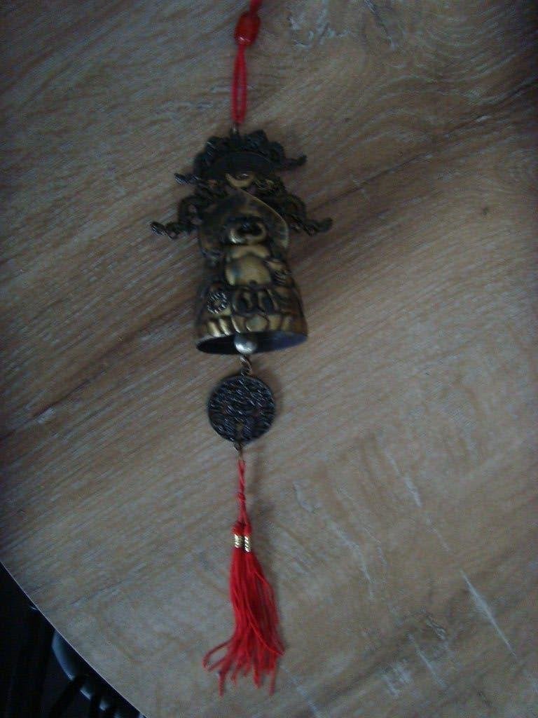 Prachtige CHINESE Belhanger met Boeddha decoratie, Verzenden, Zo goed als nieuw