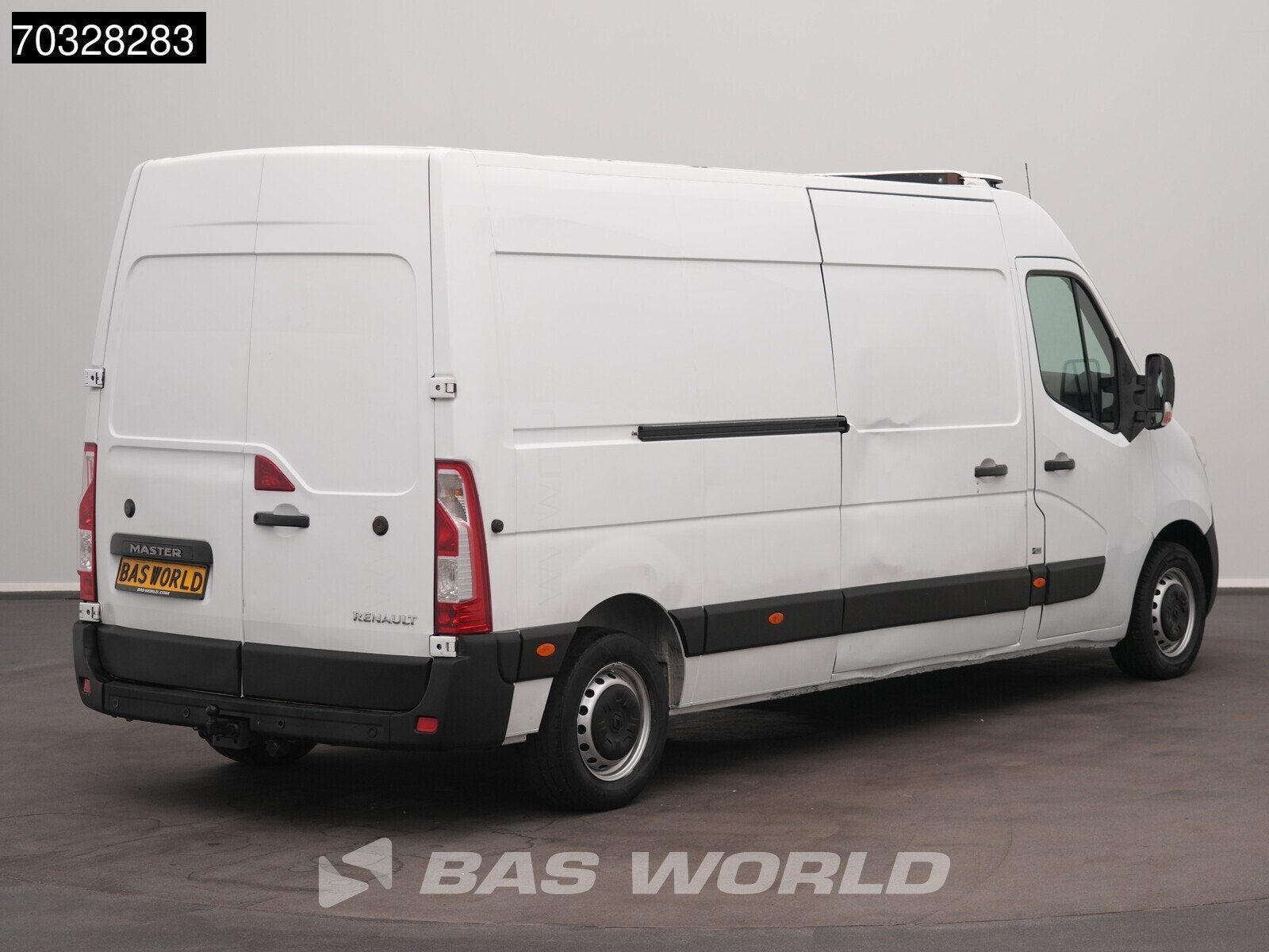 Renault Master 125PK Koelwagen L3H2 Carrier Xarios 350 230v, Euro 5, Gebruikt, 4 cilinders, Parkeersensor