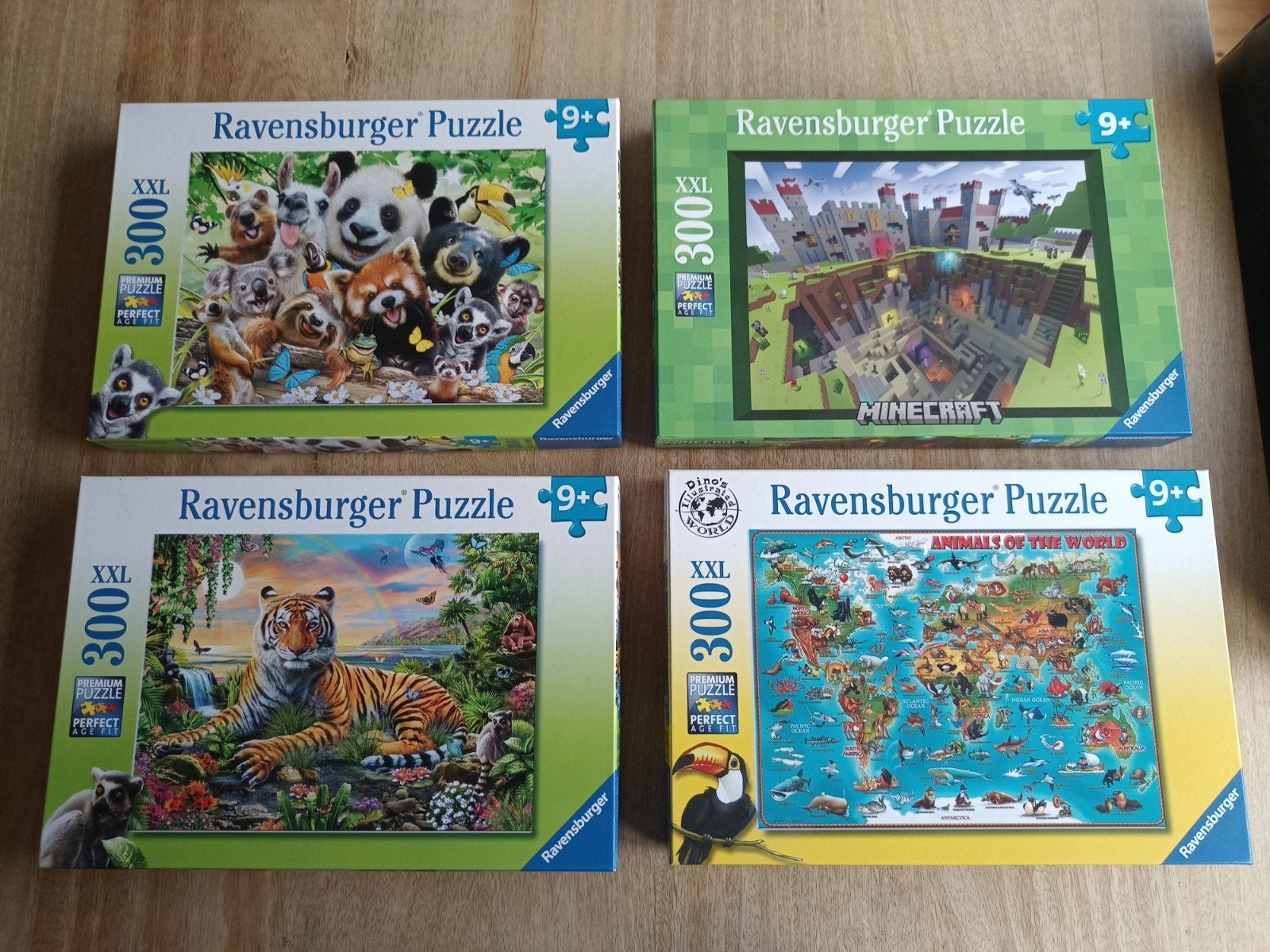 4 Ravensburger XXL 300 stukjes puzzels - Zo goed als nieuw, Ophalen of Verzenden, Meer dan 50 stukjes, Zo goed als nieuw, 6 jaar of ouder