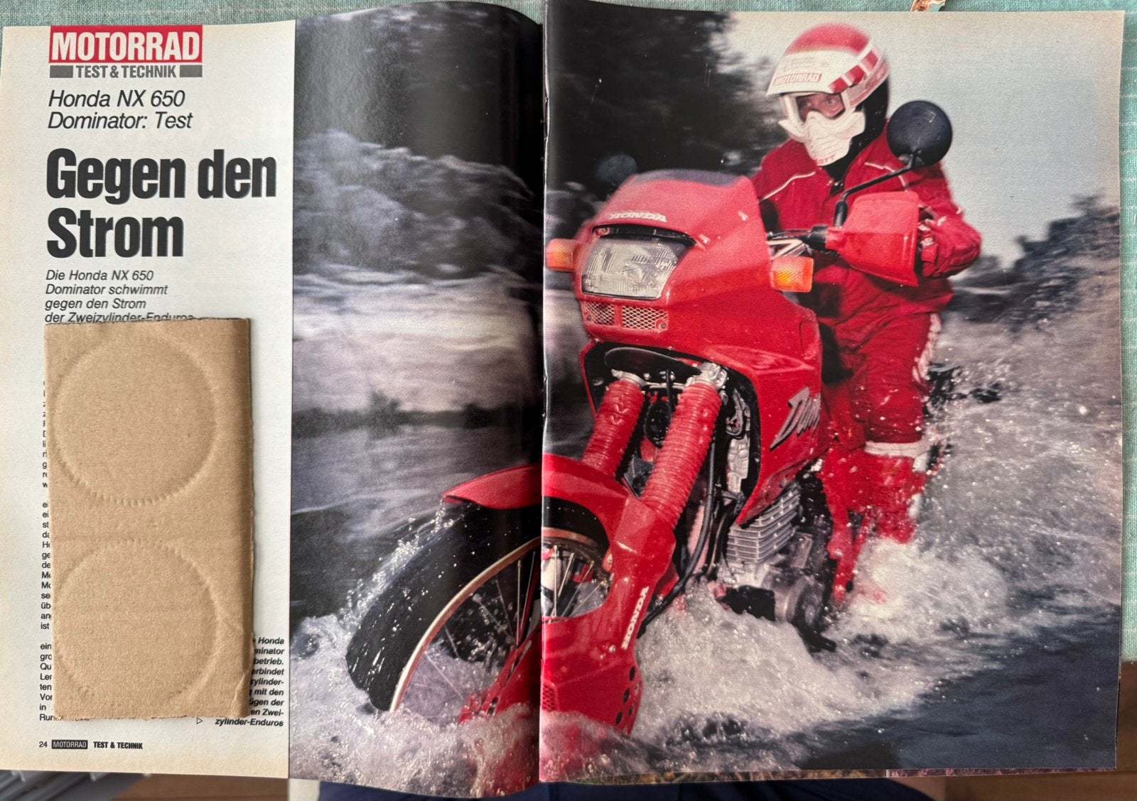 Test 1988 Honda NX650 Dominator, Verzenden, Zo goed als nieuw, Motoren