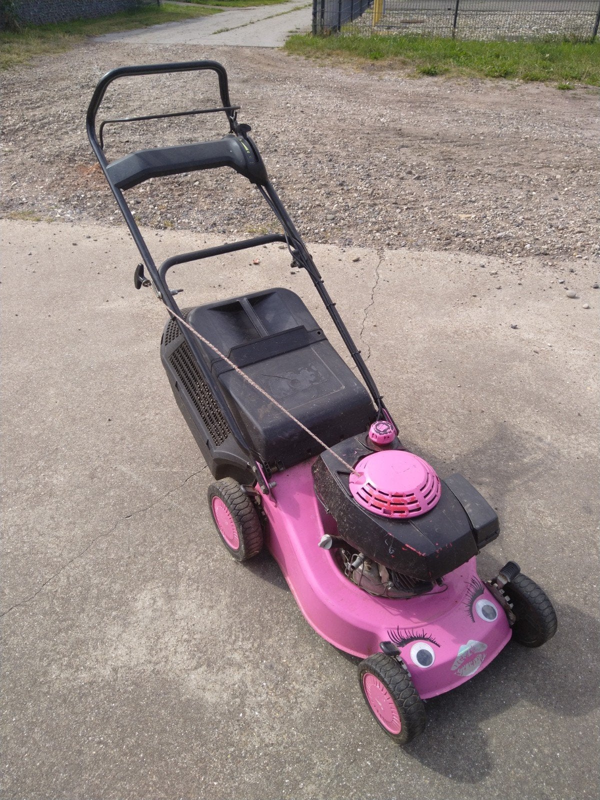 Roze Grasmaaier 40 cm met Honda Motor - Perfect voor Vrouwen, Ophalen, Cirkelmaaier, Honda, Gebruikt