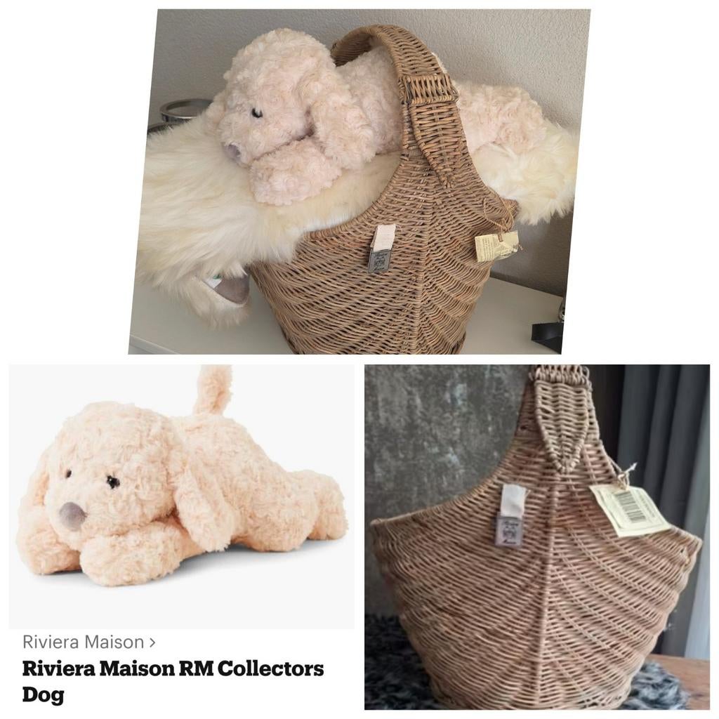 Riviera Maison hond en mand, Ophalen of Verzenden, Nieuw