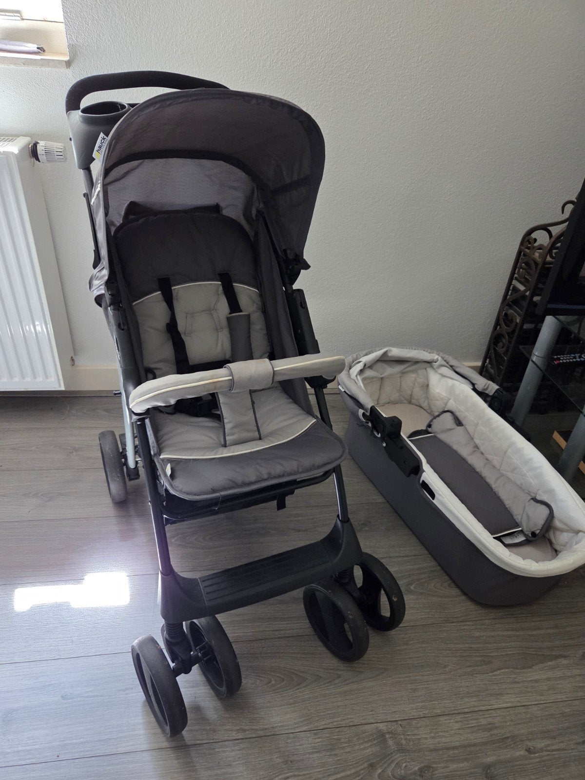 Hauck kinderwagen en buggy in 1, Ophalen, Gebruikt, Combiwagen, Overige merken
