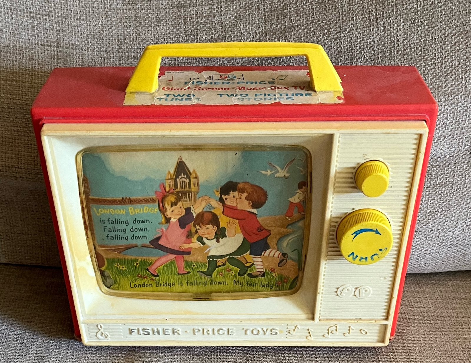 Vintage Fisher Price Toy - music box. Zolderopruiming., Verzenden, Gebruikt