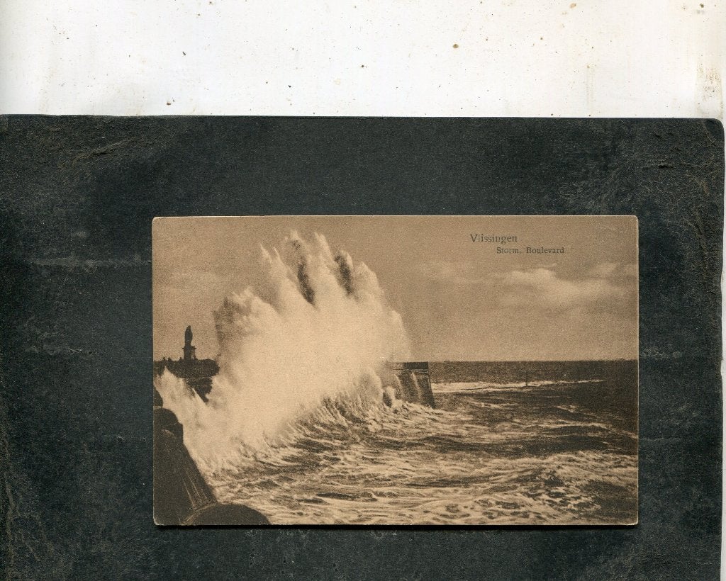 Ansicht Vlissingen - Storm, Boulevard, Verzenden, 1920 tot 1940, Ongelopen, Zeeland