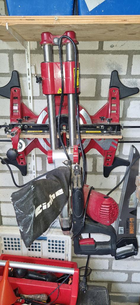 EINHELL TC-SM 2131 DUAL AFKORTZAAG/VERSTEKZAAG, Doe-het-zelf en Verbouw, Gereedschap | Zaagmachines, Ophalen, Gebruikt, Einhell