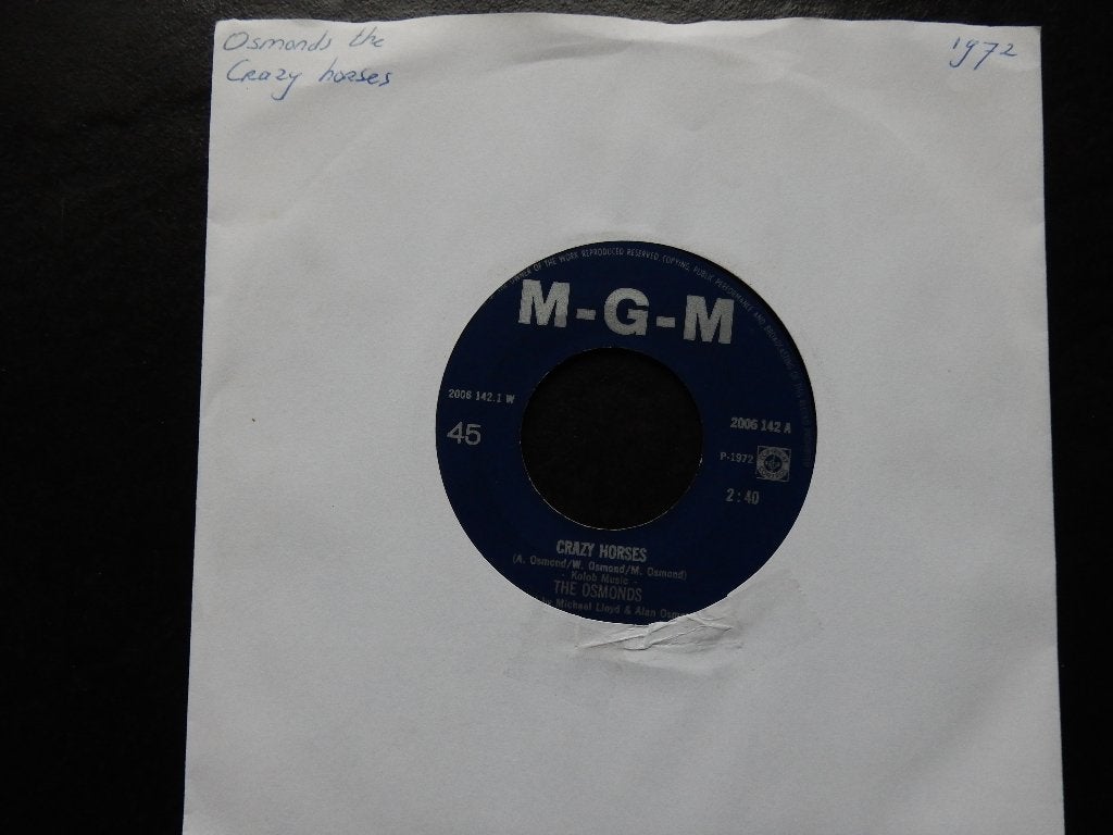 The Osmonds - Crazy horses, Ophalen of Verzenden, Zo goed als nieuw, Pop