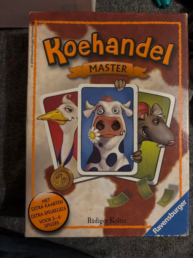 Koehandel Master - Ravensburger Kaartspel, Drie of vier spelers, Ophalen of Verzenden, Gebruikt