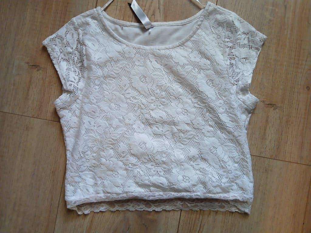 Coolcat wit top van kant maat S, Maat 38/40 (M), Wit, Ophalen of Verzenden, Coolcat
