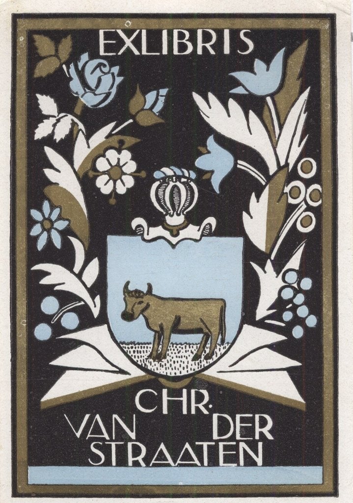 1500 Ex Libris Nederland : Jeanne Bieruma Oosting, 1952, Verzenden, Ex libris