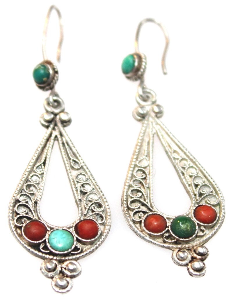 Schitterende Sterling Zilver Edelsteen Oorbellen, Sieraden, Tassen en Uiterlijk, Ophalen of Verzenden, Zilver, Oorbellen, Met edelsteen
