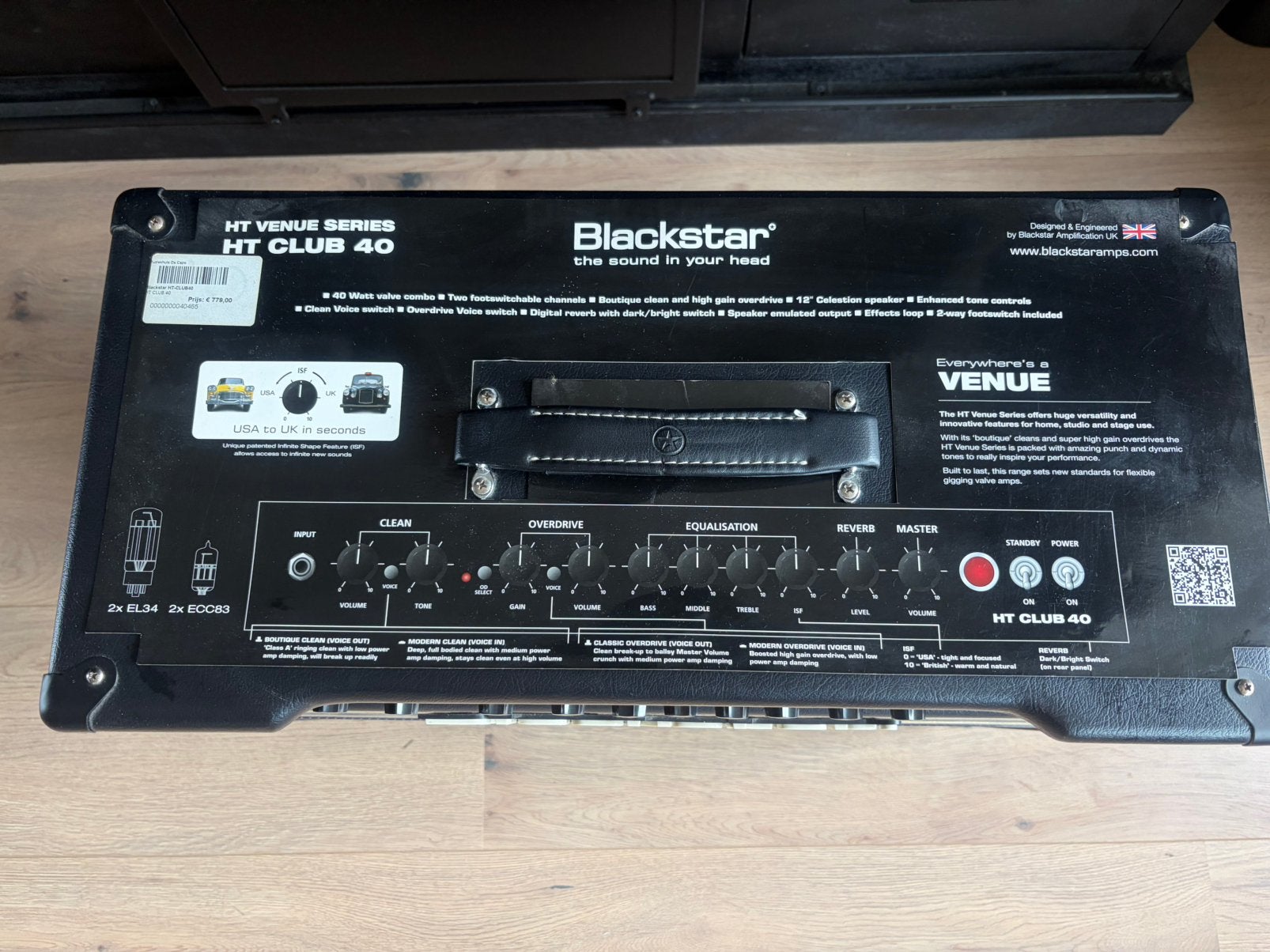 Blackstar HT club 40, Ophalen, Zo goed als nieuw, Minder dan 50 watt