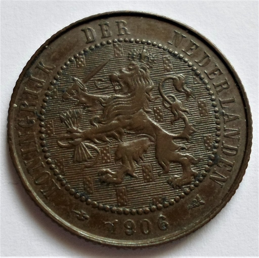 Nederland 2,5 cent 1906, Verzenden, Koningin Wilhelmina, Overige waardes, Losse munt