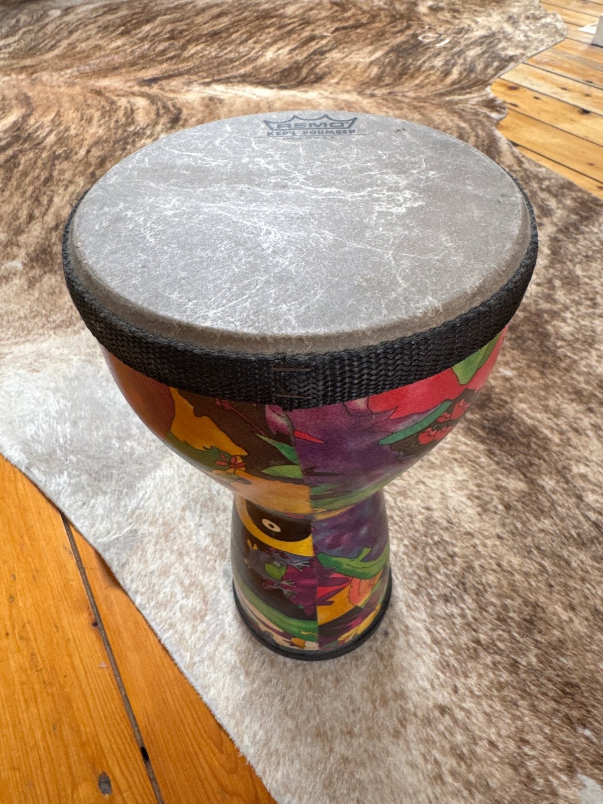 Remo Kids Percussion Djembe - Kleurrijk en Gebruikt, Ophalen of Verzenden, Gebruikt, Trommel