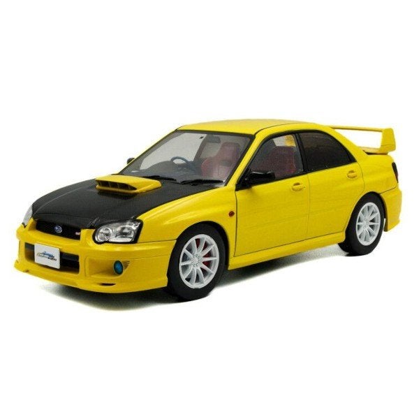 Subaru Impreza WRX STI 2003 Geel Schaal 1/18 Solido, Solido, Auto, Solido, Nieuw