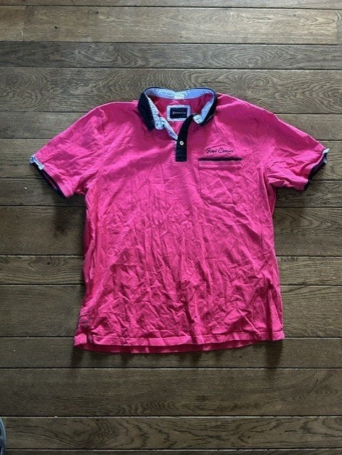 J46-Babista roze heren polo maat large, Kleding | Heren, Ophalen of Verzenden, Gedragen, Maat 52/54 (L), Roze