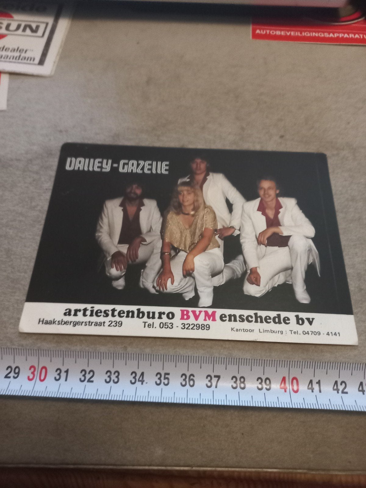 Vintage Foto:sticker VALLEY-GAZELLE  BVM Enschede, Ophalen of Verzenden