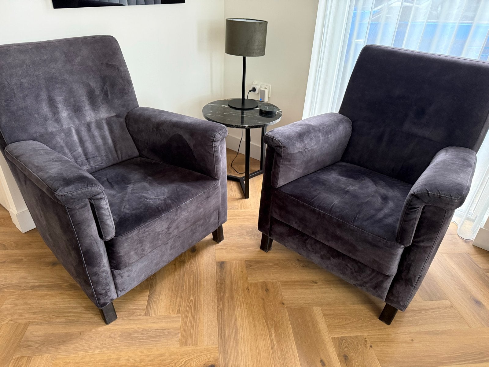 2x De Bommel Meubelen fauteuils, 3 jaar oud, Huis en Inrichting, Ophalen, Gebruikt, Stof