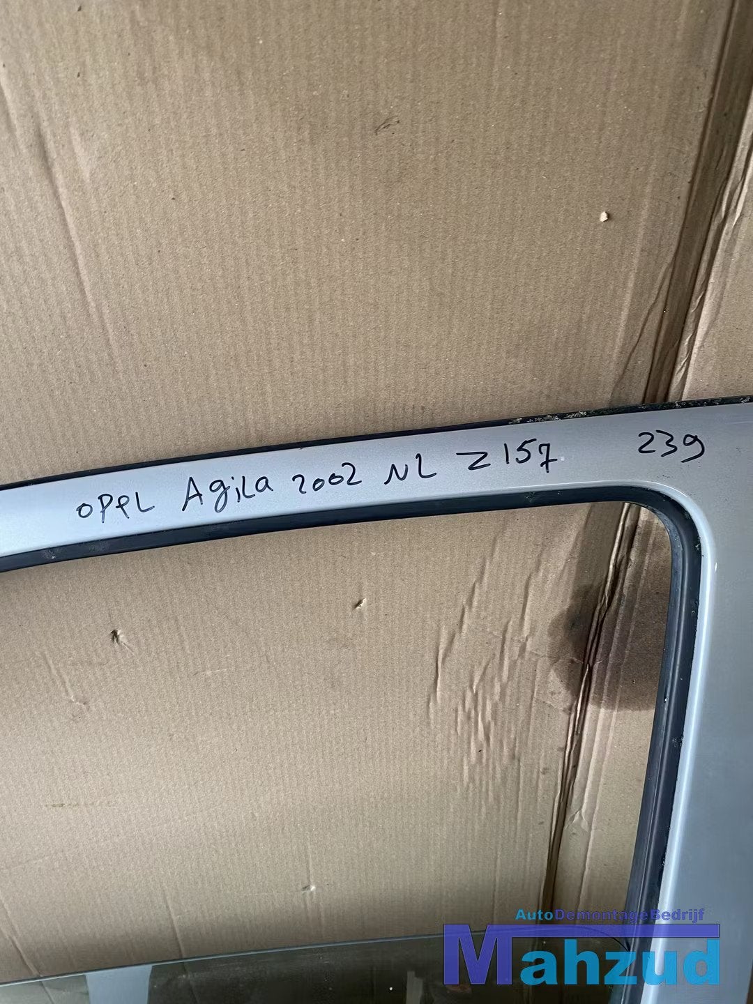 OPEL AGILA A grijs Z157 Links voor deur portier 2000-2007, Gebruikt, Deur, Opel Automobile GmbH, Ophalen of Verzenden
