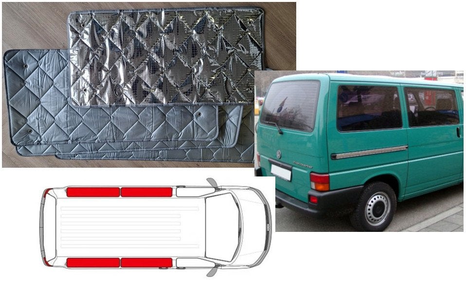 Raamisolatie Volkswagen T4 Achterzijde 4 delige set, Buurserstraat 15 A, 7481 EG,Haaksbergen, Ophalen of Verzenden, Info@123CamperOnderdelen.nl