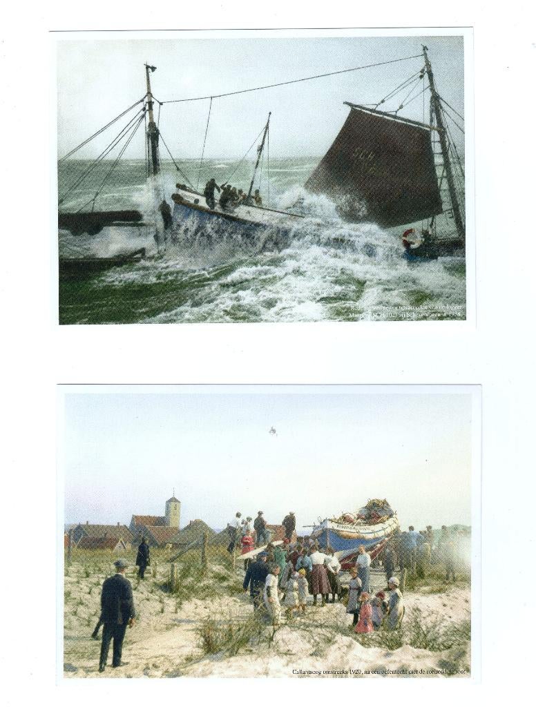 4 kaarten Reddingsbrigade, Verzamelen, Ophalen, Nieuw, Kaart, Foto of Prent
