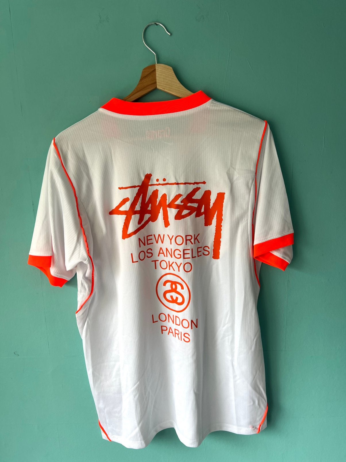 Nederlands elftal uitshirt WK 2026 Stüssy  Maat M, Maat 48/50 (M), Wit, Nieuw, Ophalen of Verzenden