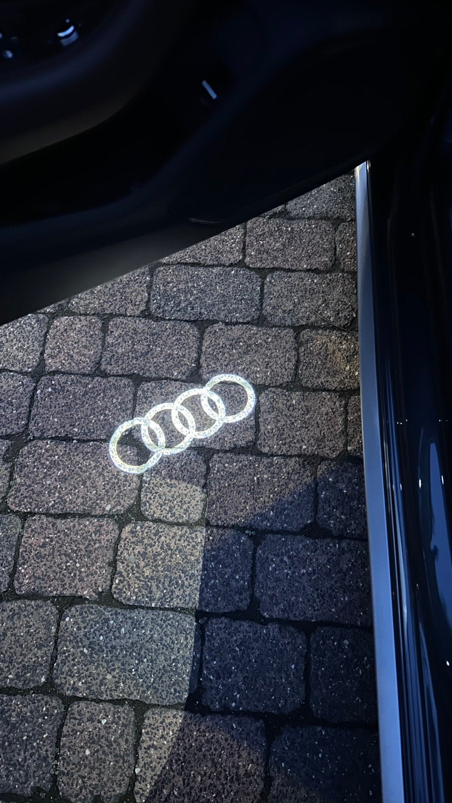 Audi Originele LED instapverlichting met logo (2 stuks), Auto-onderdelen, Ophalen of Verzenden, Gebruikt, Audi