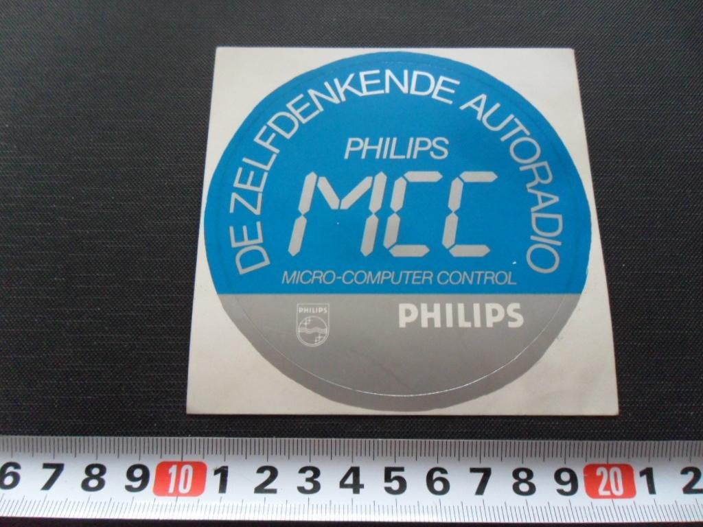 sticker PHILIPS MCC De zelfdenkende autoradio, Ophalen, Zo goed als nieuw