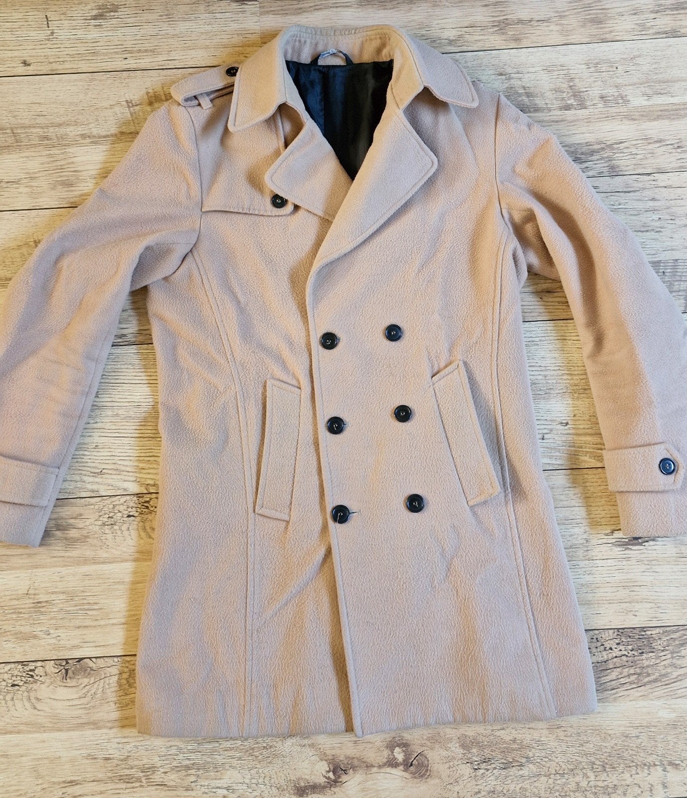Heren jas maat 50, made in Italië, Maat 48/50 (M), Beige, Ophalen of Verzenden, Gedragen