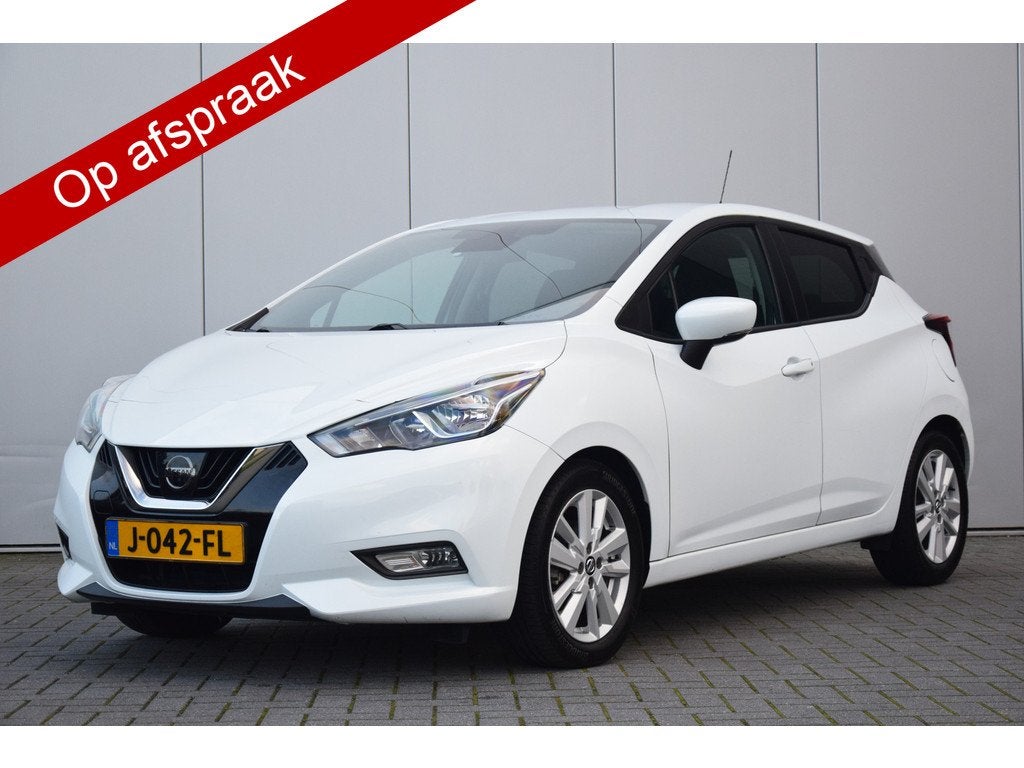 Nissan Micra 1.0 IG-T N-Connecta Navi/Camera/Carplay/Dab Pri, Auto's, Voorwielaandrijving, Euro 6, Wit, Origineel Nederlands