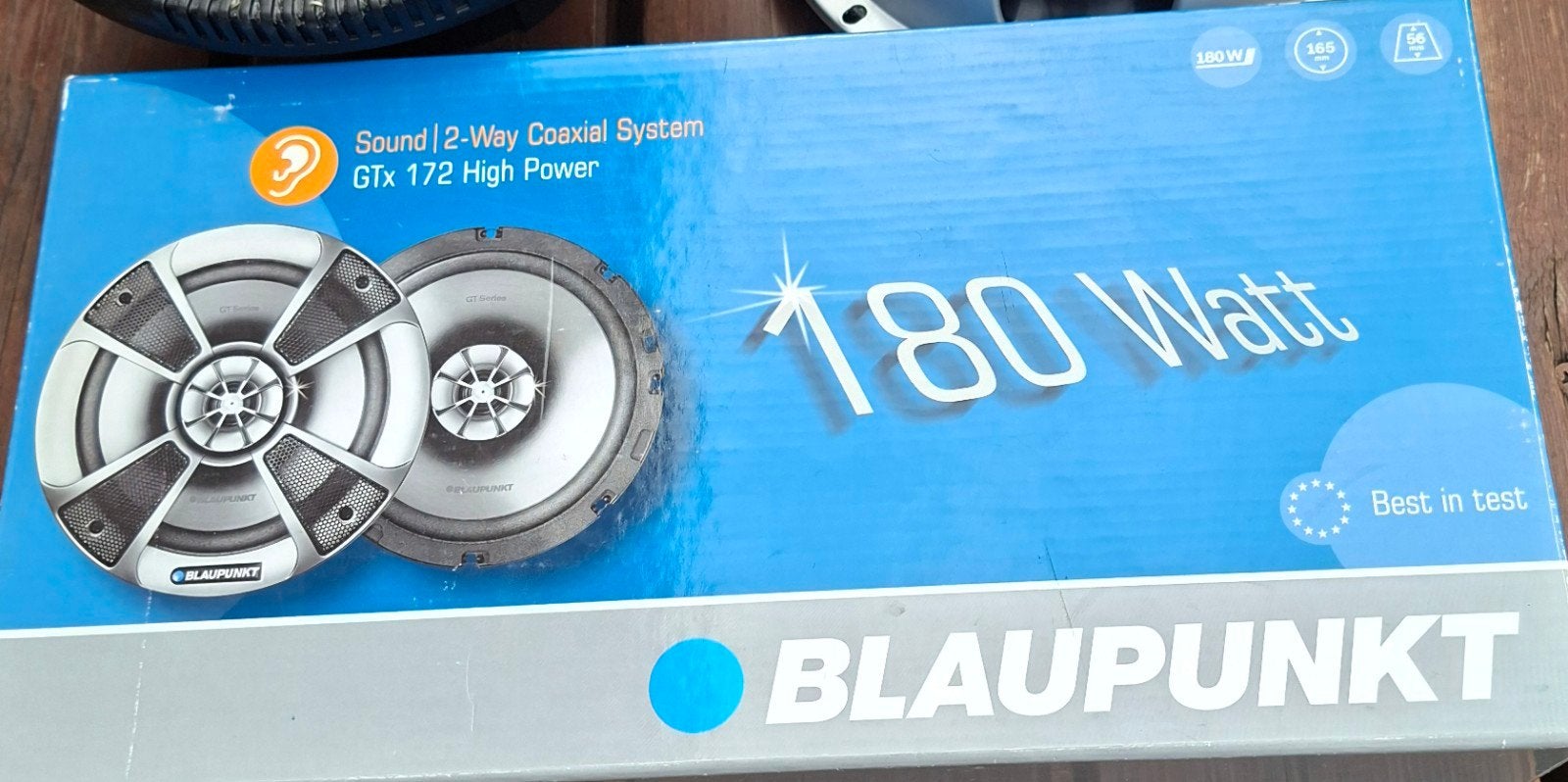 Blaupunkt GTX 172 High Power 180 Watt 2-weg coaxiaal systeem, Ophalen of Verzenden, Nieuw
