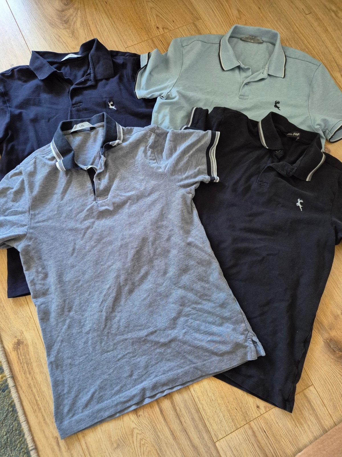 4 F&F poloshirts maat S - Zeer goede staat, Blauw, Ophalen of Verzenden, Zo goed als nieuw, F&F