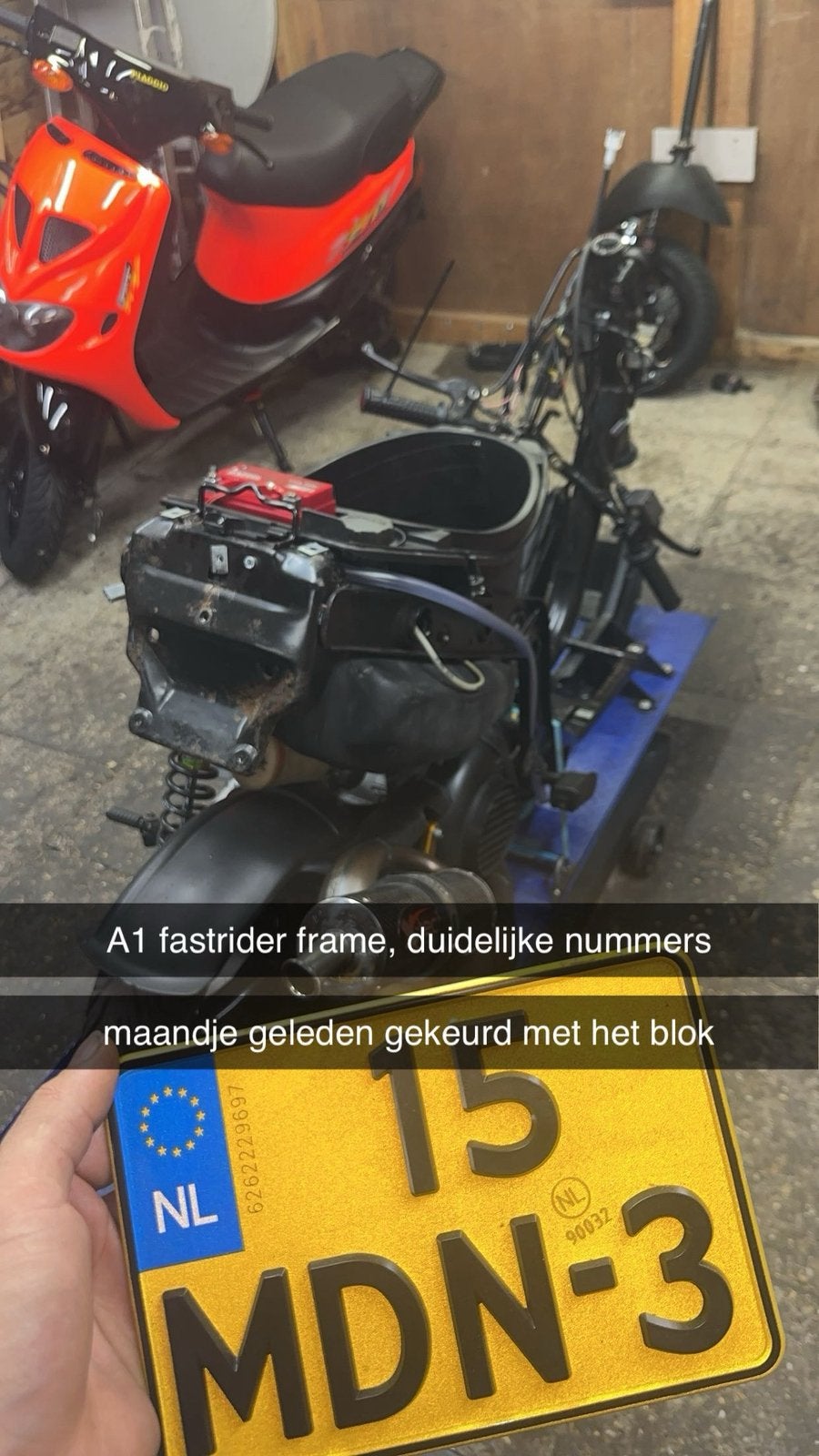 zip fastrider/sp98/type A1 frame, Ophalen of Verzenden, Zo goed als nieuw, Piaggio