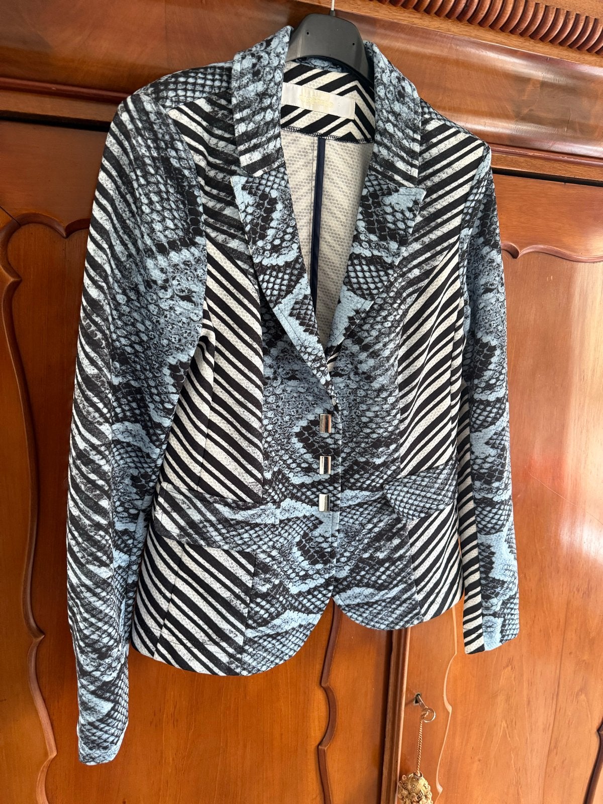 Airfield Jasje met Slangenprint en Zebrapatroon, Maat 38/40 (M), Blauw, Nieuw, Ophalen of Verzenden