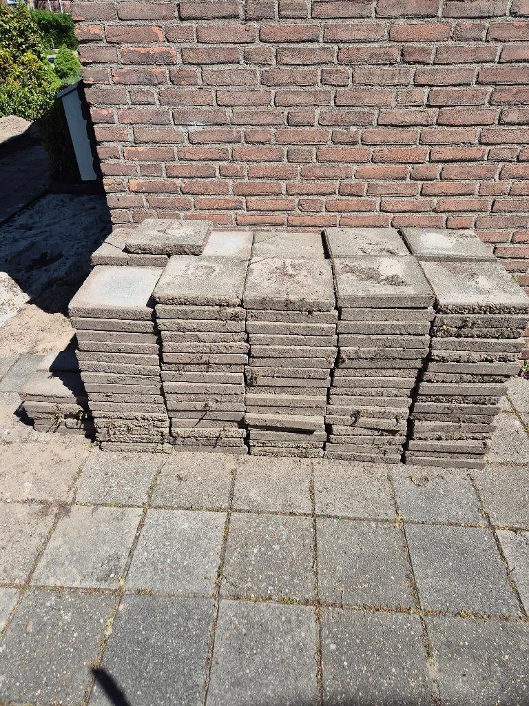 Stoeptegels 30x30, Tuin en Terras, Ophalen, Gebruikt, 5 tot 10 m², Beton