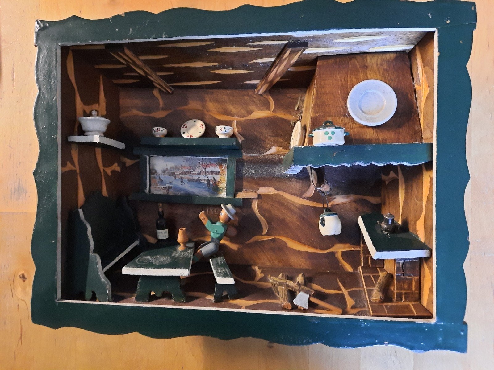 Antiek interieur kastje - 3D, Ophalen of Verzenden
