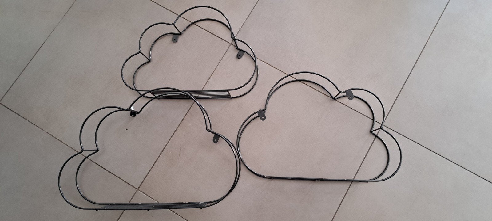 Set van 3 metalen wolk wandplankjes voor kinderkamer, Huis en Inrichting, Woonaccessoires | Wandplanken en Boekenplanken, Ophalen of Verzenden