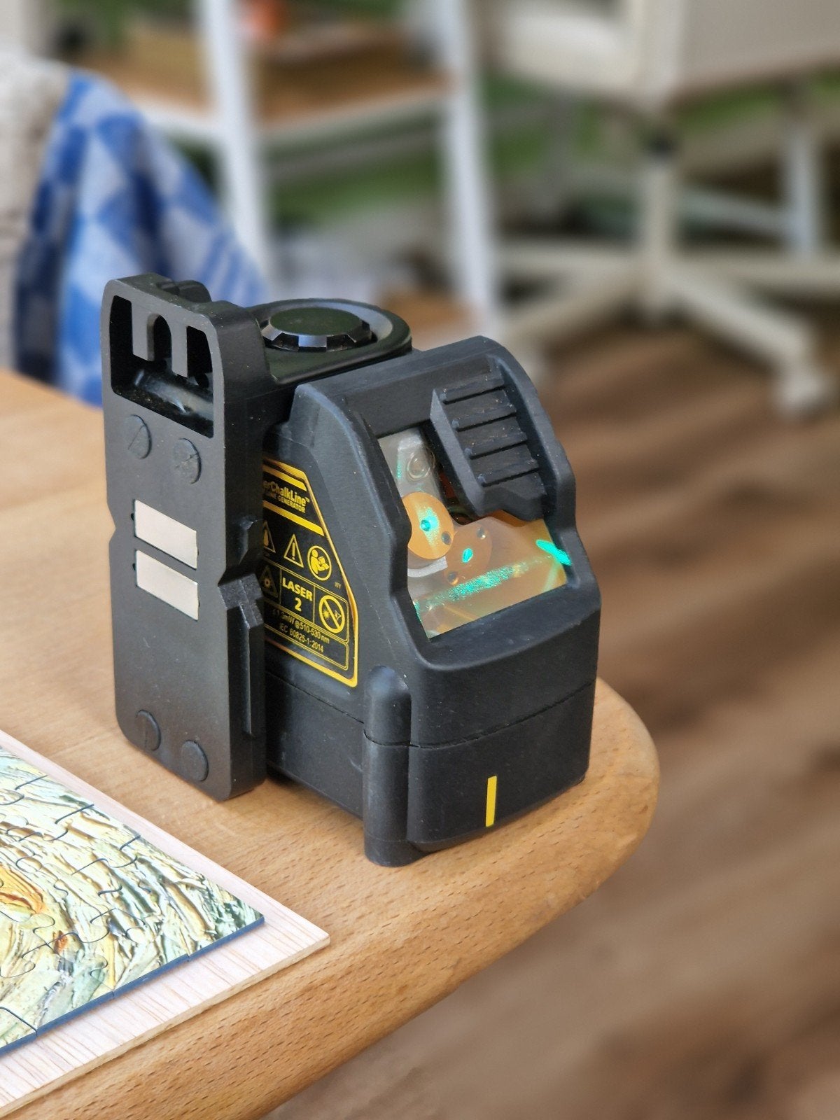 DEWALT DW088CG Kruislijnlaser - Groene Laser, Doe-het-zelf en Verbouw, Meetapparatuur, Ophalen of Verzenden, Zo goed als nieuw