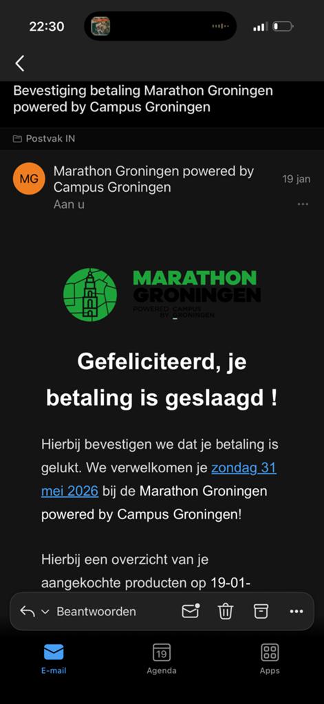 Marathon van Groningen ticket 31 mei 2026, Tickets en Kaartjes, Evenementen en Festivals, Eén persoon
