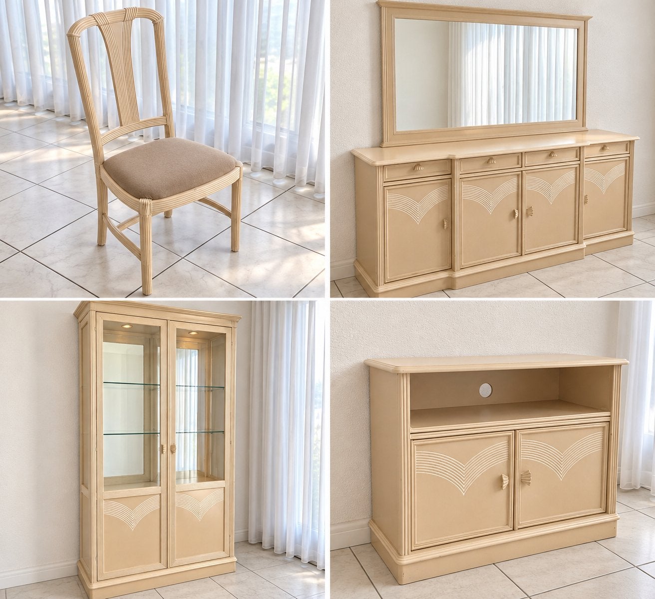 Woonkamer Set(salontafel,eettafel,tv meubel,dressoir,vitrin), Ophalen