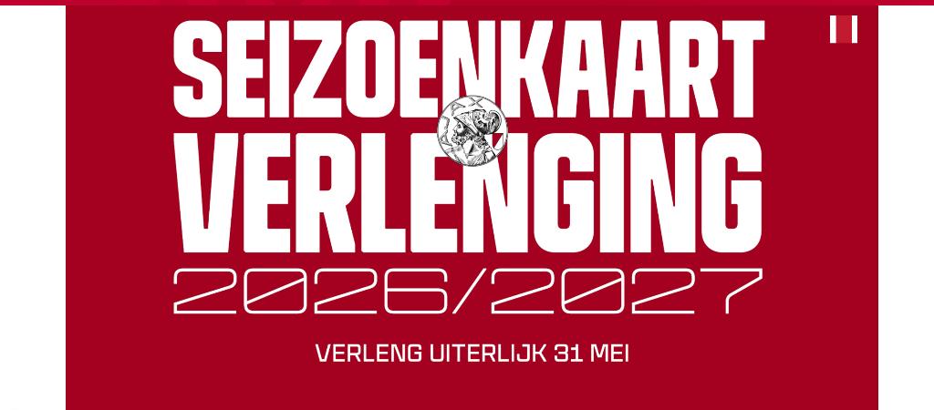 Ajax seizoenskaart gezocht, Tickets en Kaartjes, Sport | Voetbal, Seizoenskaart, Eén persoon, Augustus