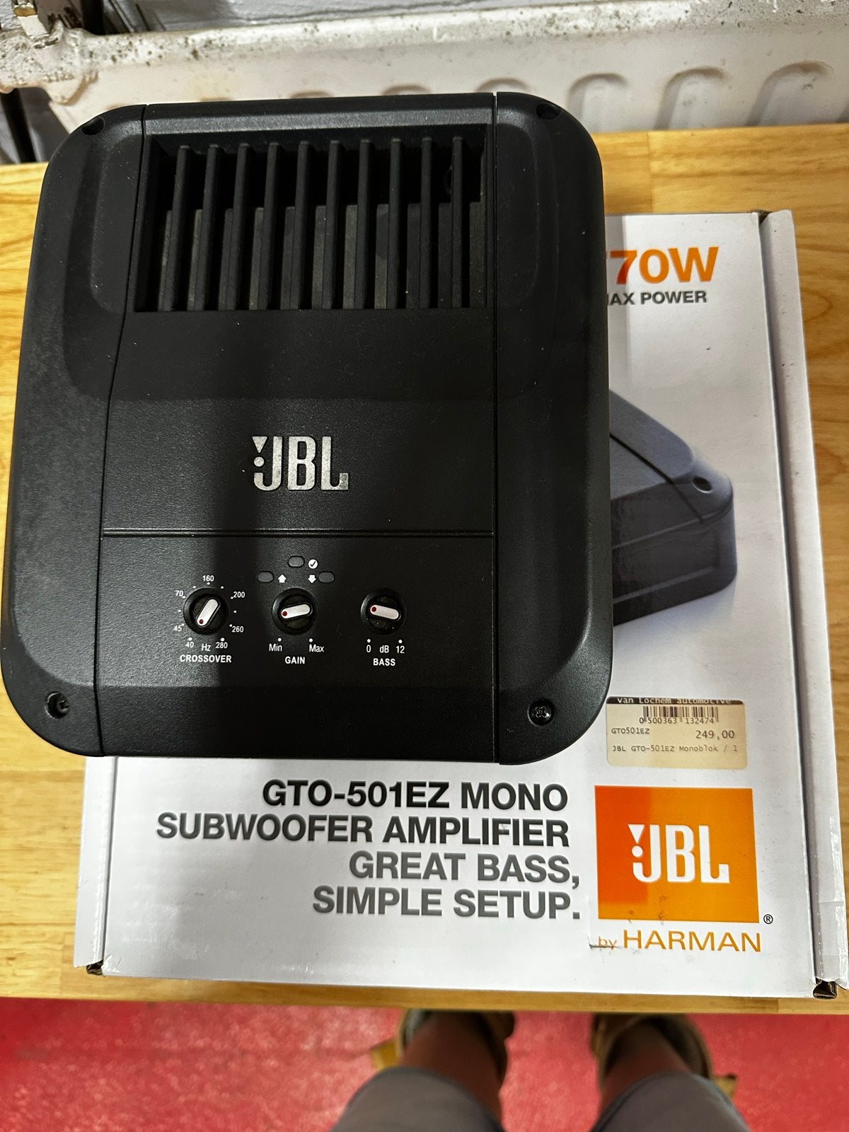 JBL GTO-501EZ Mono Subwoofer Versterker - Nieuw in doos, Overige merken, Overige systemen, Nieuw, Ophalen of Verzenden