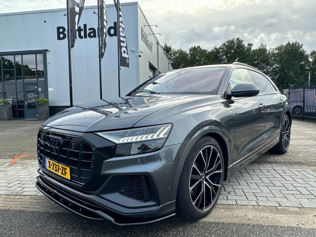 Audi Q8 55 TFSI e Quattro S-Line 2021 *RS stoelen *B&O *Mass, Auto's, Automaat, Gebruikt, 2995 cc, Q8