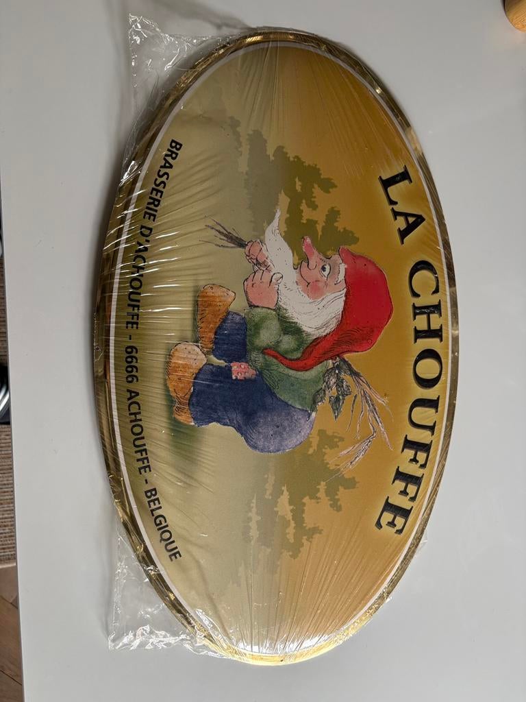 La Chouffe reclamebord, Ophalen of Verzenden, Zo goed als nieuw