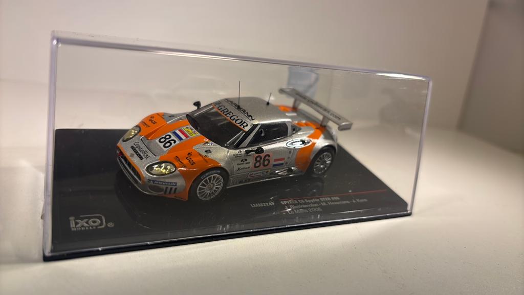 Spyker c8 spyder gt2 #86 le mans 2006 ixo 1.43, Hobby en Vrije tijd, Overige merken, Auto, Ophalen of Verzenden, A