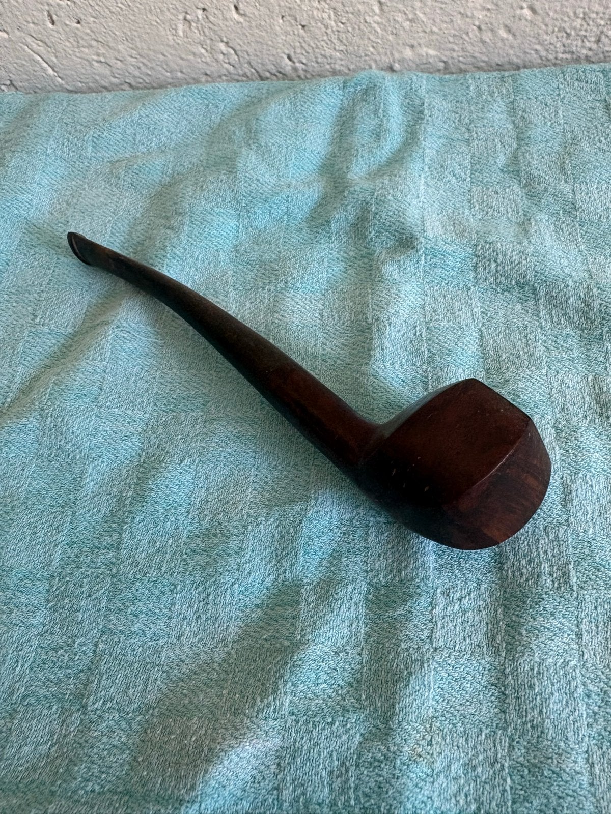 Vintage Houten Pijp - Zeshoekig Ontwerp, Verzamelen, Rookartikelen, Aanstekers en Luciferdoosjes, Ophalen, Gebruikt, (Water)pijp