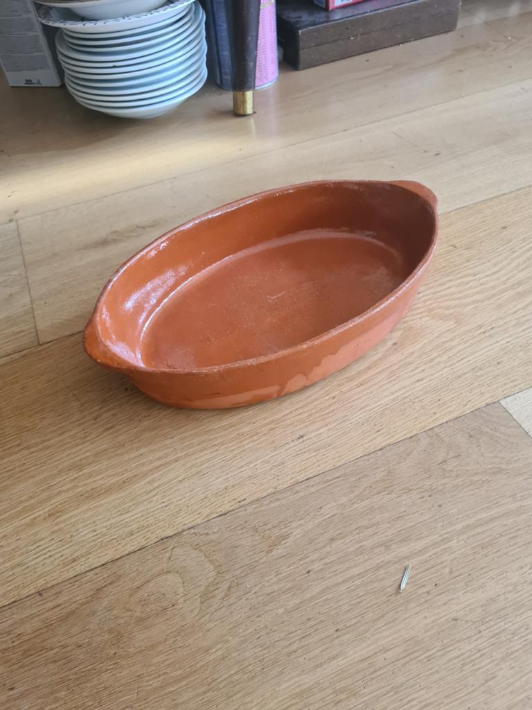 Ovenschaal van terracotta, Ophalen of Verzenden, Steen/keramiek, Overige typen, Gebruikt