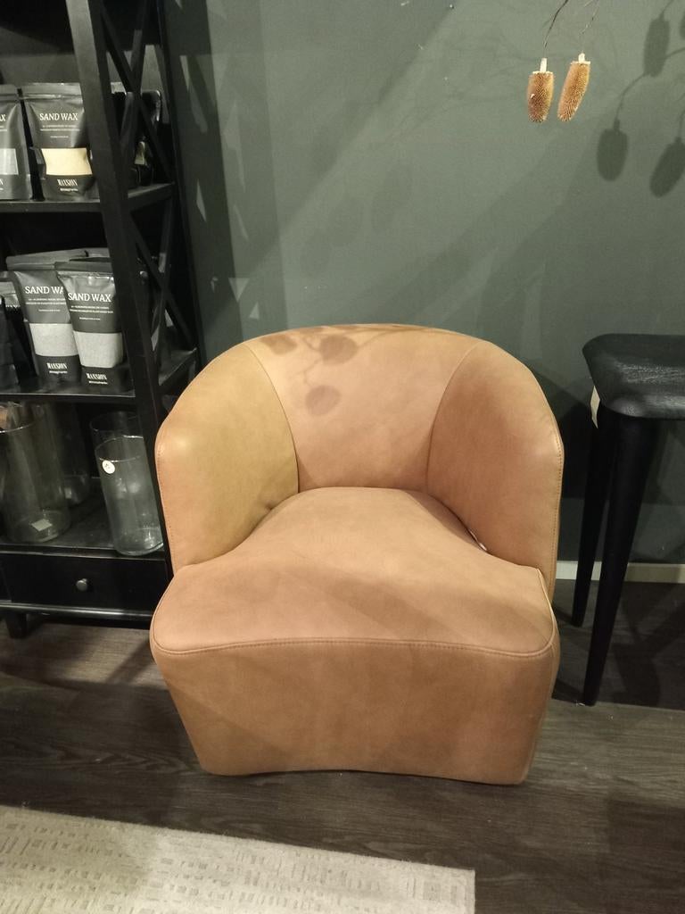 Fauteuil Eleonora Charissa, Huis en Inrichting, Ophalen, Zo goed als nieuw, 50 tot 75 cm, Leer