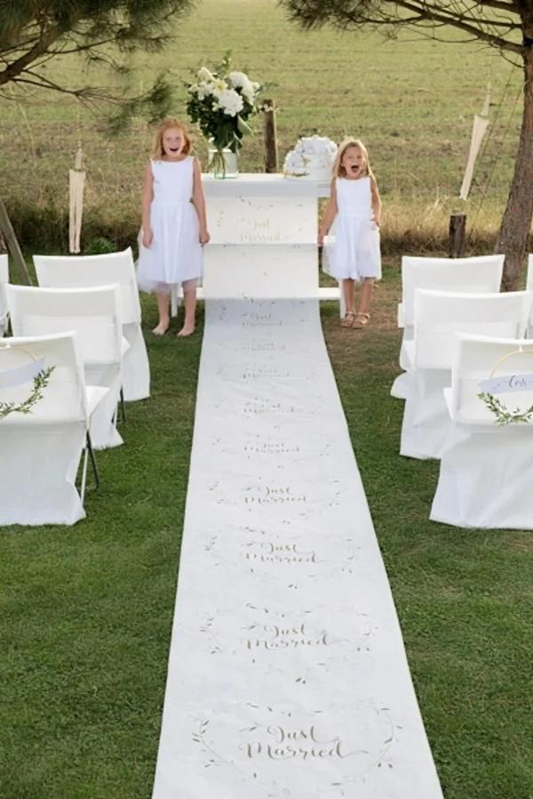 Bruidsloper Just Married 10 meter lang, Wit, Nieuw, Ophalen of Verzenden, Struikheide 64,3069lj, Rotterdam